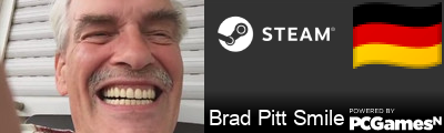Brad Pitt Smile Steam Signature