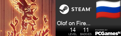 Olof on Fire... Steam Signature