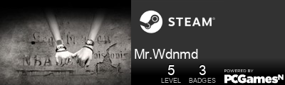 Mr.Wdnmd Steam Signature
