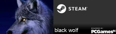 black wolf Steam Signature