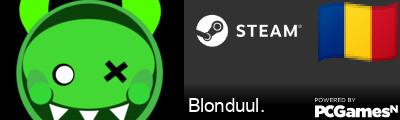 Blonduul. Steam Signature