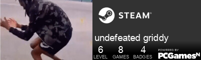 undefeated griddy Steam Signature