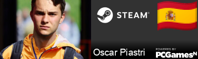 Oscar Piastri Steam Signature