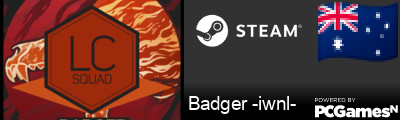 Badger -iwnl- Steam Signature