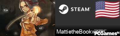 MattietheBookworm Steam Signature