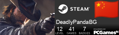 DeadlyPandaBG Steam Signature