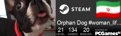 Orphan Dog #woman_life_freedom Steam Signature