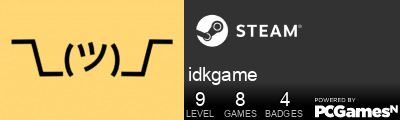 idkgame Steam Signature