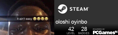 oloshi oyinbo Steam Signature