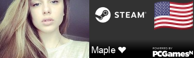 Maple ❤ Steam Signature