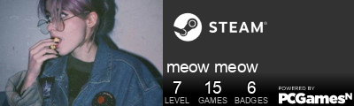 meow meow Steam Signature