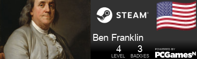 Ben Franklin Steam Signature