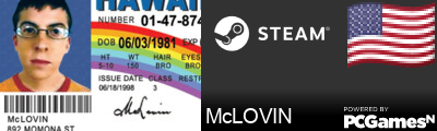 McLOVIN Steam Signature