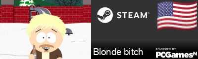 Blonde bitch Steam Signature